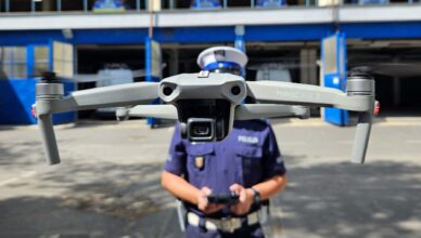 Policyjne drony pomagają w nadzorze nad drogami