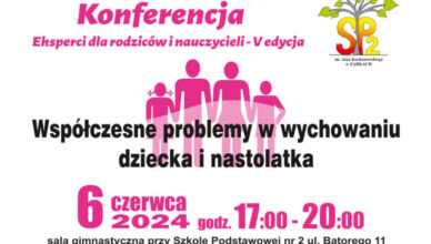 Ząbki - zaproszenie na konferencję pt. Współczesne problemy w wychowaniu dziecka i nastolatka