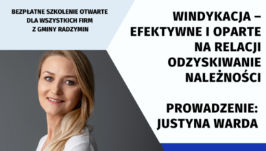 Szkolenie otwarte dla firm nt. windykacji 24.06.2024 - zaprasza Radzymiński Klub Biznesu