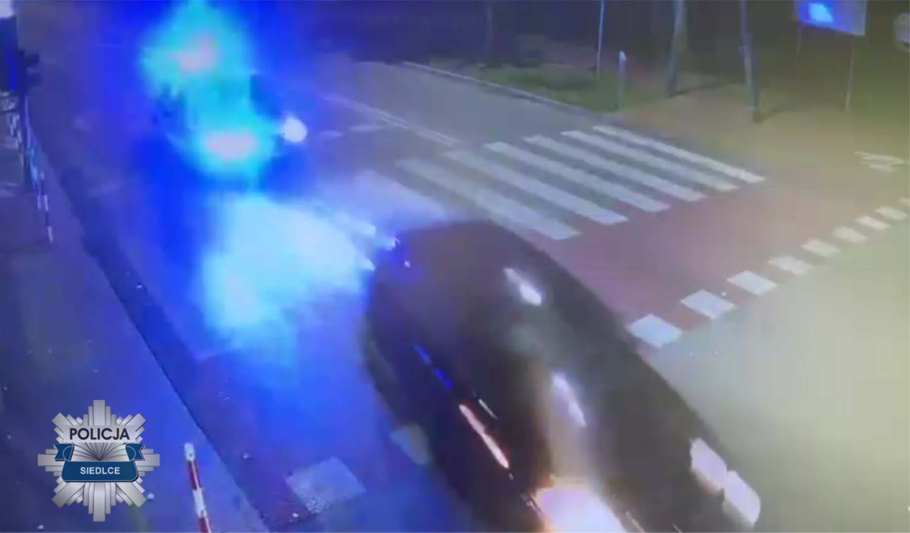 Policyjny pościg za kierowcą, który nie zatrzymał się do kontroli drogowej [wideo]