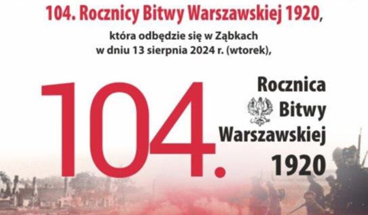 Ząbki - Zaproszenie na obchody 104. rocznicy Bitwy Warszawskiej 1920