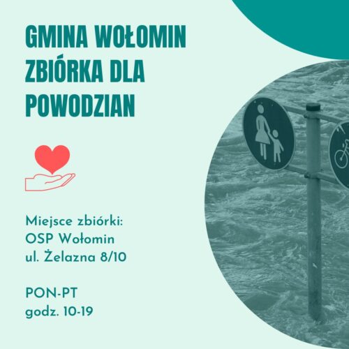 Wołomin - zbiórka dla powodzian