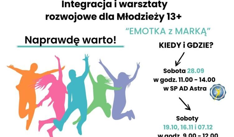 Marki - integracja i warsztaty rozwojowe dla młodzieży 13+