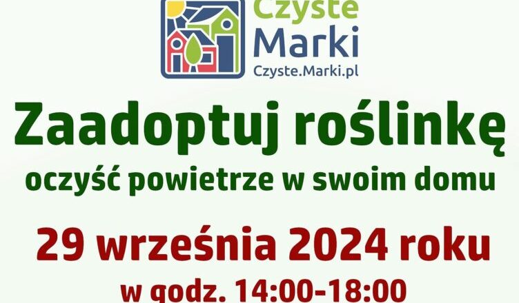 Marki - zaadoptuj roślinkę - oczyść powietrze w swoim domu