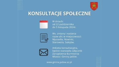 Konsultacje społeczne w Gminie Jadów: Mieszkańcy zdecydują o nowych nazwach ulic