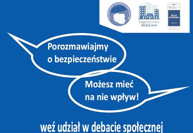 Debata społeczna w Dąbrówce "Porozmawiajmy o bezpieczeństwie. Możesz mieć na nie wpływ!"