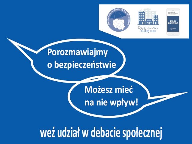 Debata społeczna w Dąbrówce "Porozmawiajmy o bezpieczeństwie. Możesz mieć na nie wpływ!"