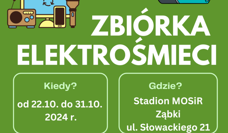 Ząbki - zbiórka elektrośmieci w MOSiR Ząbki