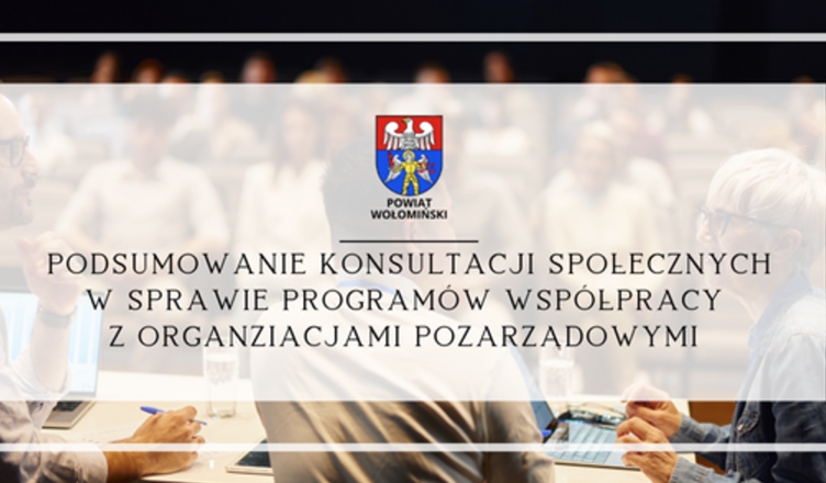 Podsumowanie konsultacji społecznych w sprawie programów współpracy z organizacjami pozarządowymi