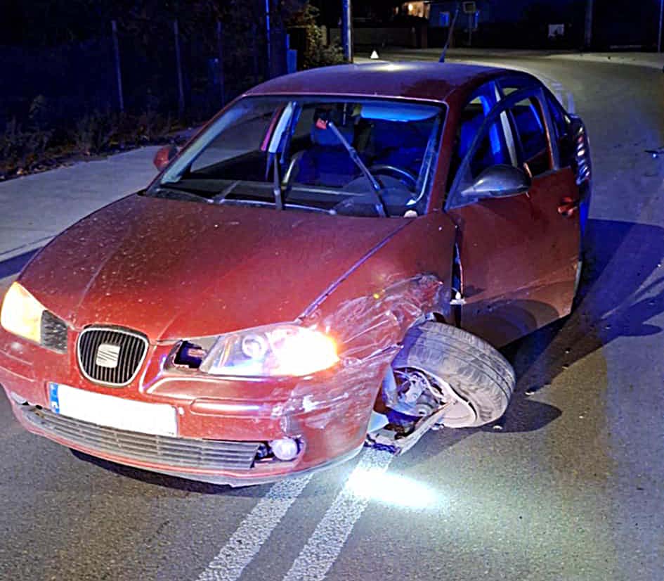 Groźna kolizja w Wołominie: Seat i Citroën poważnie uszkodzone