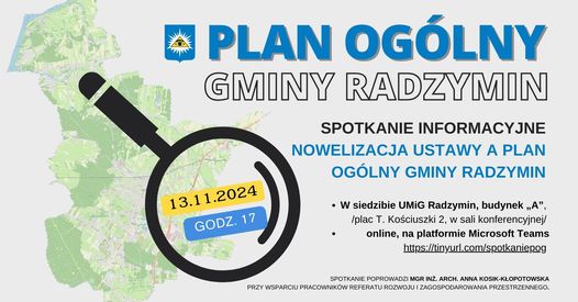 Radzymin stawia na nowoczesne planowanie przestrzenne: spotkanie informacyjno-szkoleniowe dla mieszkańców