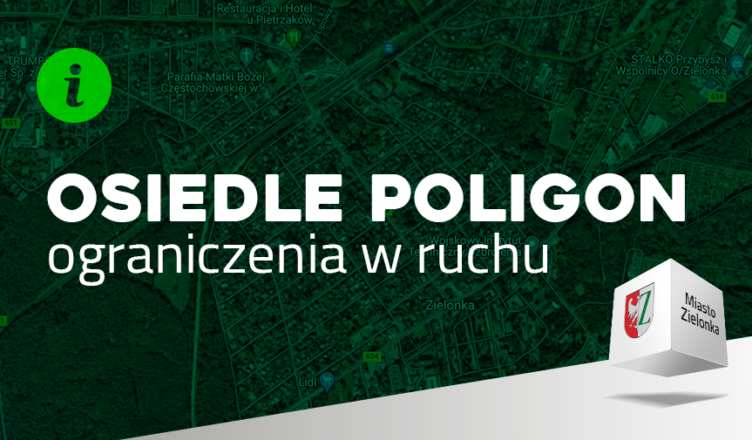 Zielonka - utrudnienia w ruchu w osiedlu Poligon