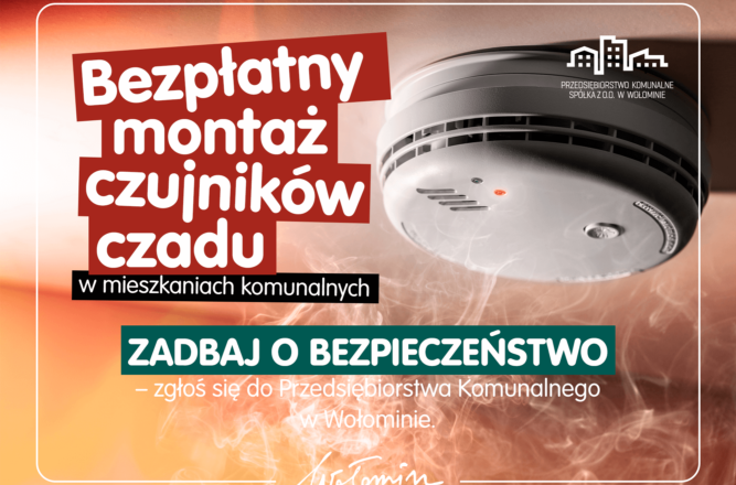 Wołomin - Bezpłatny montaż czujników czadu. Zadbaj o bezpieczeństwo swojego mieszkania!