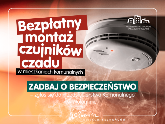 Wołomin - Bezpłatny montaż czujników czadu. Zadbaj o bezpieczeństwo swojego mieszkania!