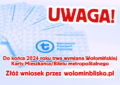 Do końca 2024 roku trwa wymiana Wołomińskiej Karty Mieszkańca/Biletu metropolitalnego