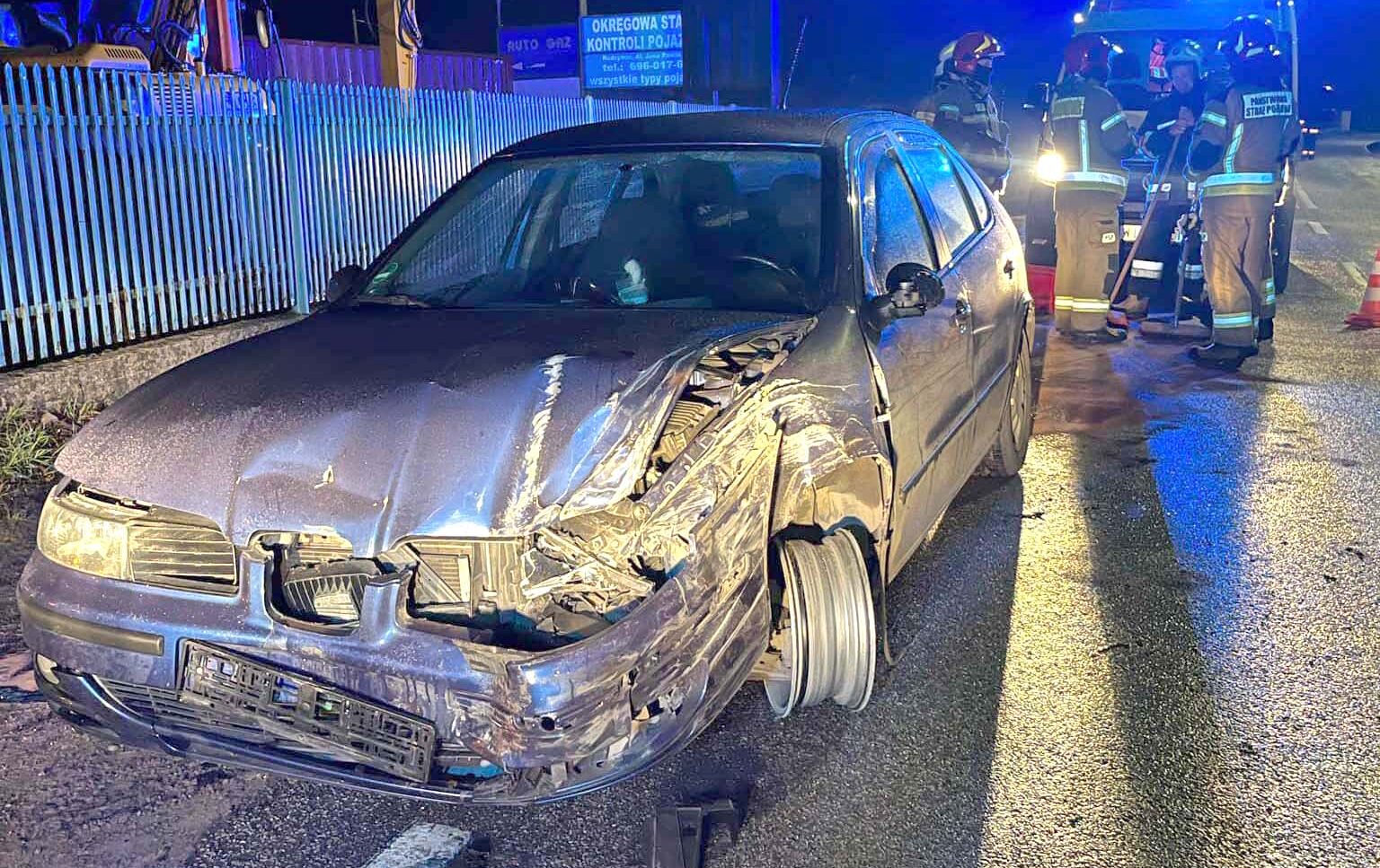 Niebezpieczny wypadek na lokalnej drodze