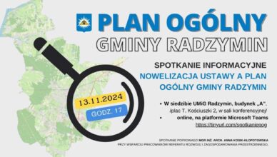 Spotkanie informacyjno-szkoleniowe "Nowelizacja Ustawy a Plan Ogólny Gminy Radzymin"