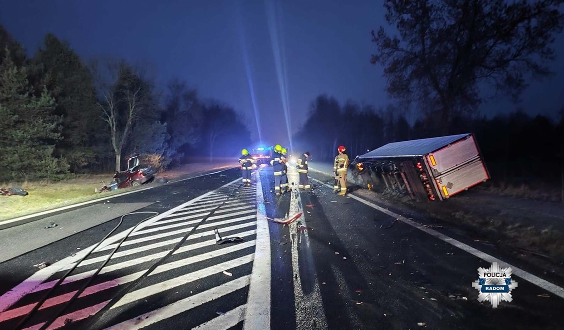 Śmiertelny wypadek na DK 12