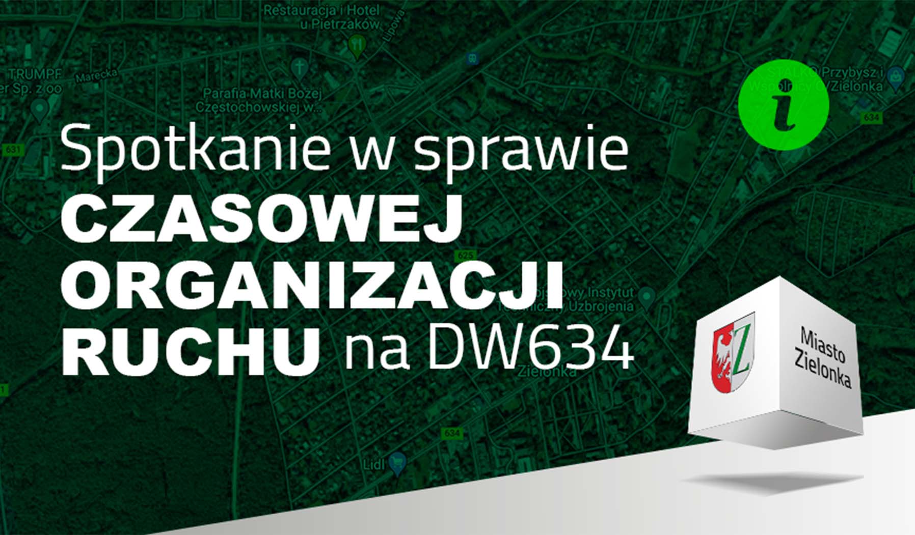 Zielonka - modernizacja DW 634 – spotkanie w sprawie czasowej organizacji ruchu