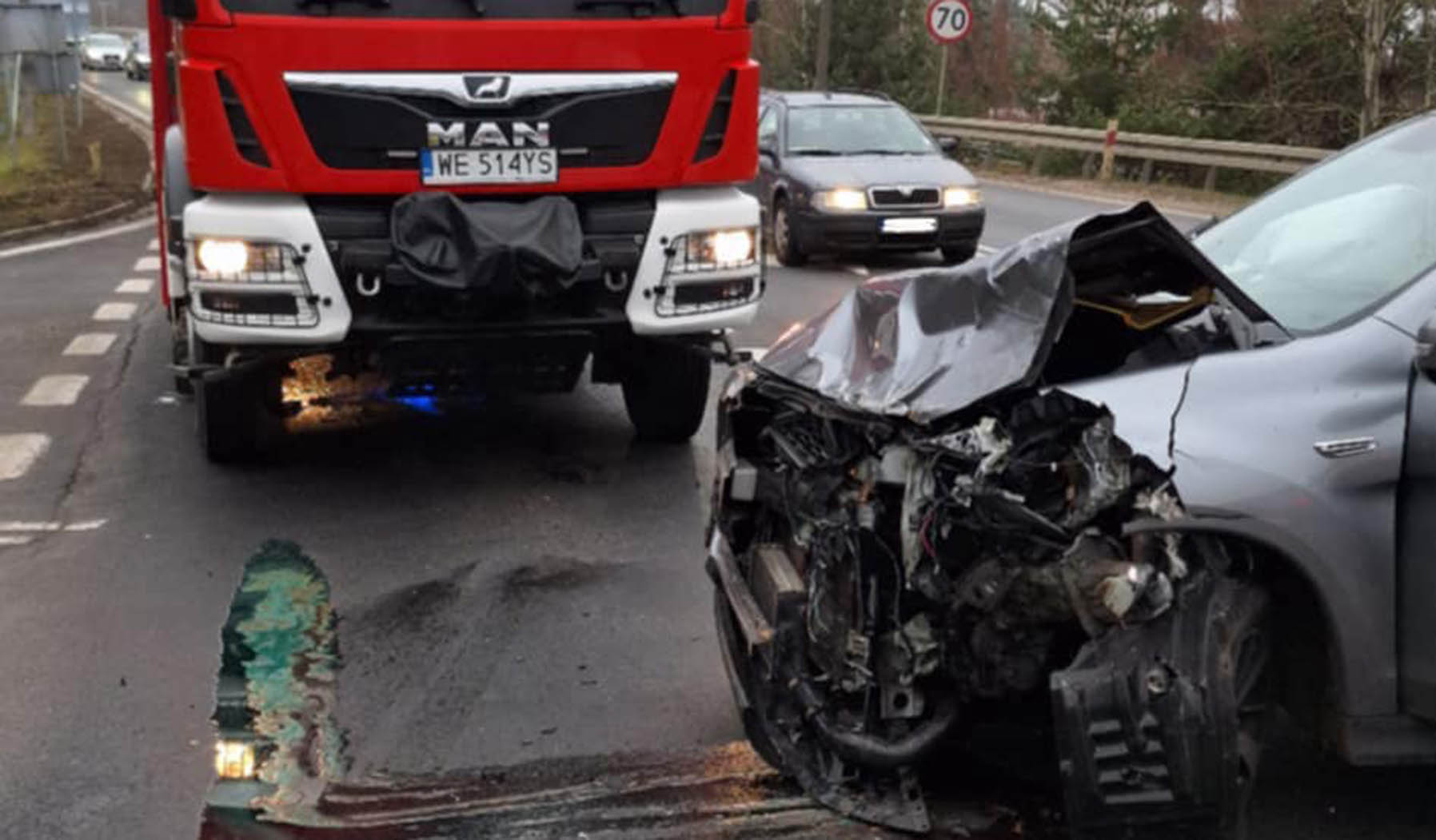 Kolejny wypadek na drodze wojewódzkiej 631 w Markach