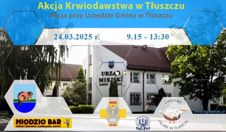 Akcja krwiodawstwa w Tłuszczu – podziel się życiem, oddaj krew