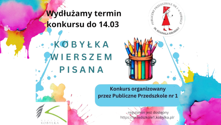 Termin Konkursu Literackiego „Kobyłka Wierszem Pisana” został przedłużony!