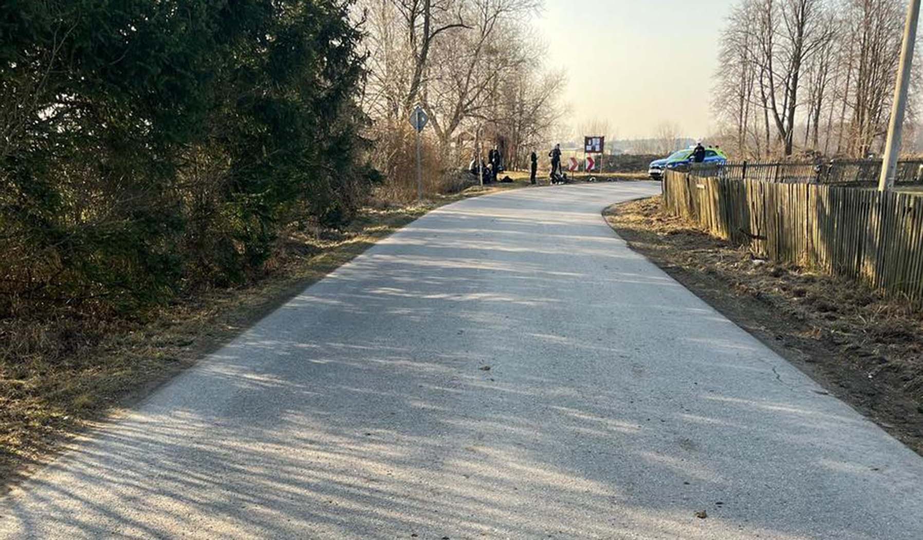 Groźne zdarzenie drogowe z udziałem motocyklisty